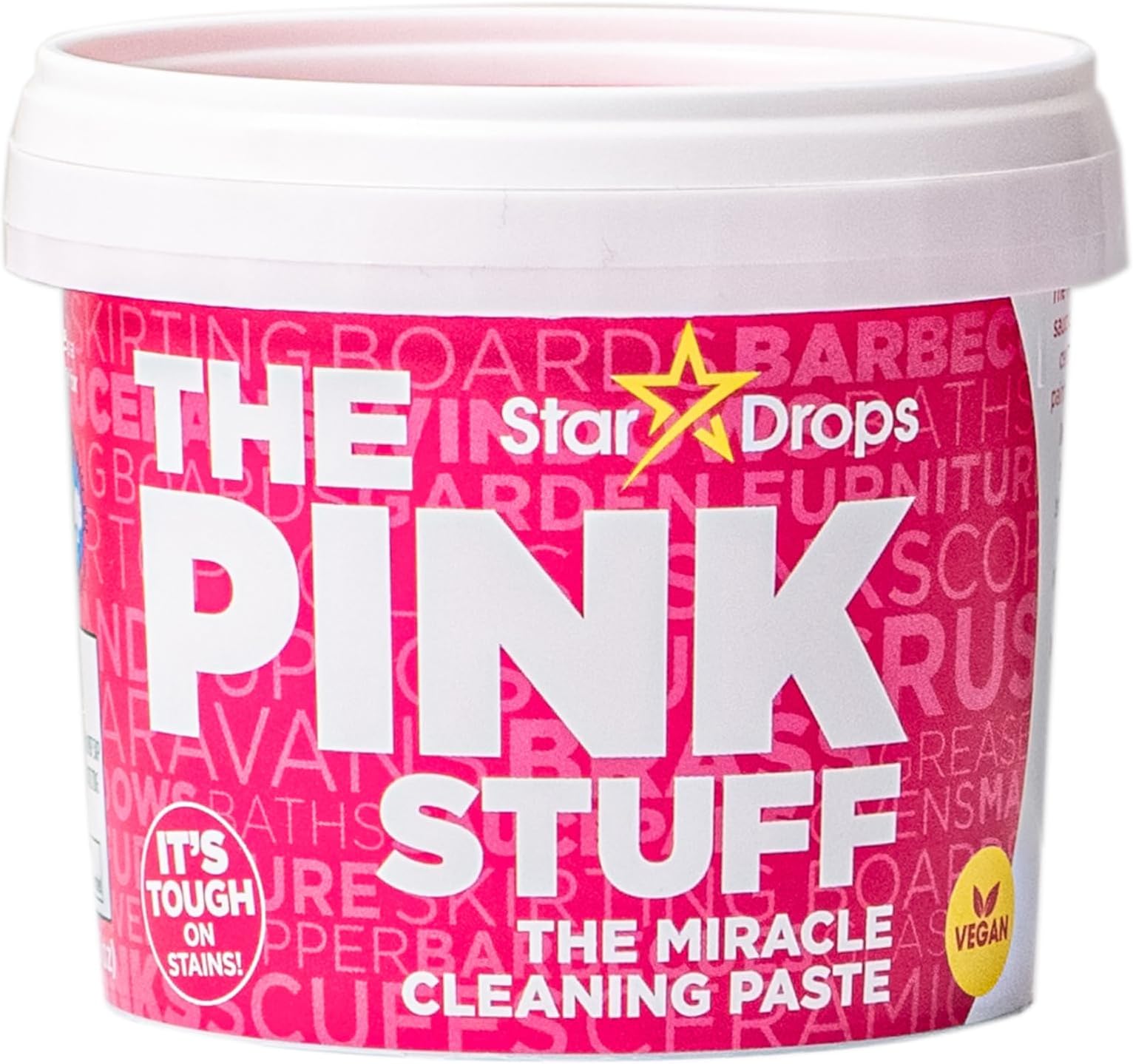 The Pink Stuff Cleaning Paste 500g, Multi Purpose Cleaner for Kitchen, Bathroom, Tiles, Glass, Shower, Oven, Sink, Stainless Steel, Removes Grease, Grime & Stains