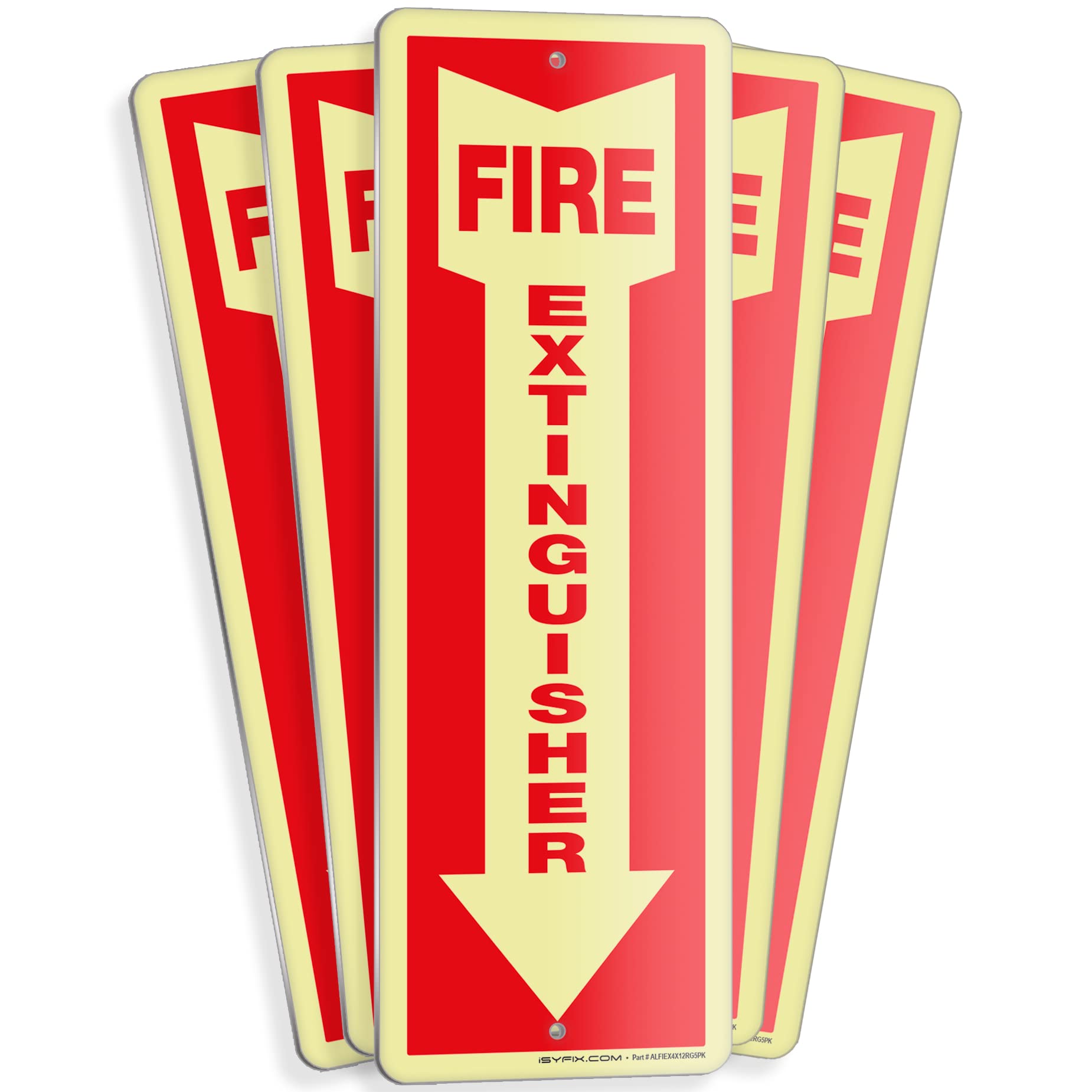 iSYFIX Fire Extinguisher Signs, 3 Pack, 4x12 Inch — Amazon image 19