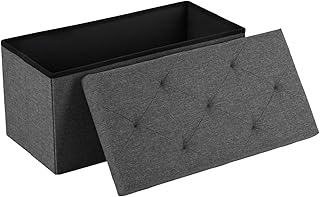 ALMEKAQUZ 30in Foldable Storage Ottoman Bench
