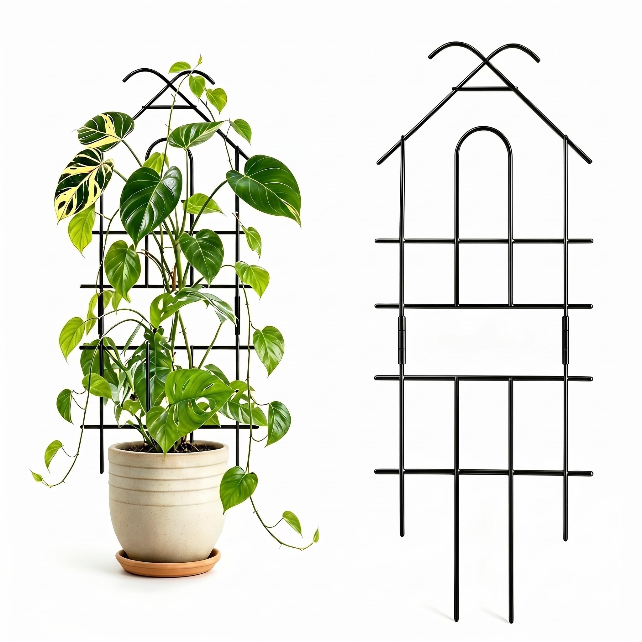 26" Trellis for Potted Plants Indoor, Sturdy Plant Support, 2 PCS