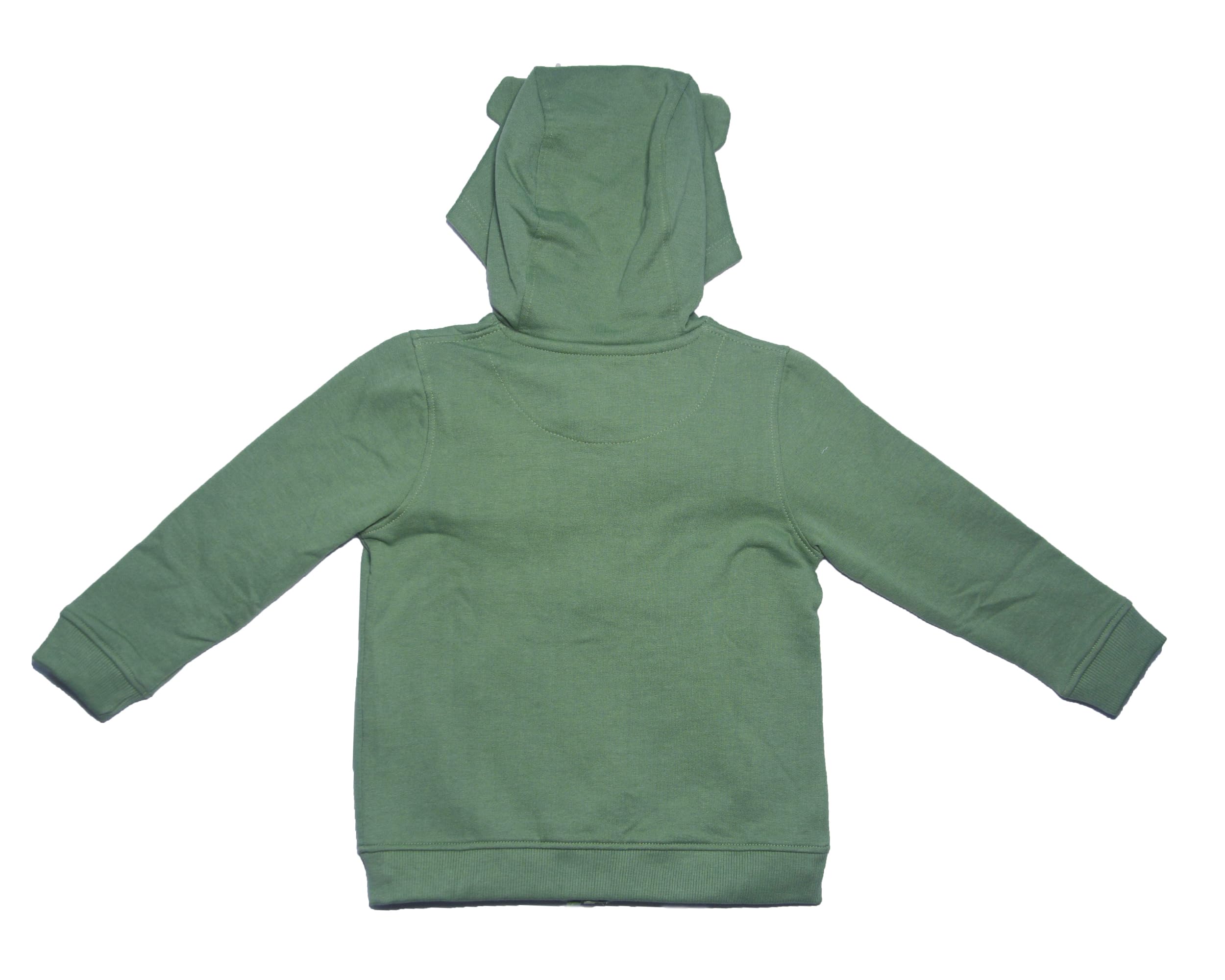 Amplify Baby Girls Full Sleeve Hooded Sweatshirt/Hoodies - Green (in, Age, 6 Months, 12 Months, Green) - Image 2 thumbnail