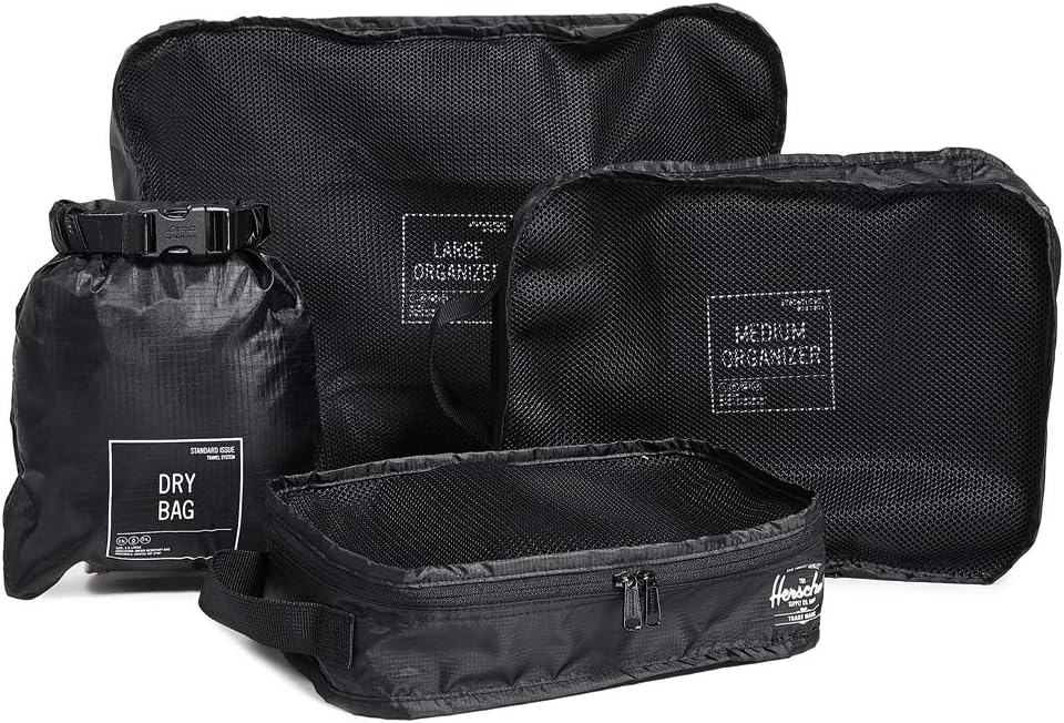 Herschel Travel Organizers, Black, One Size