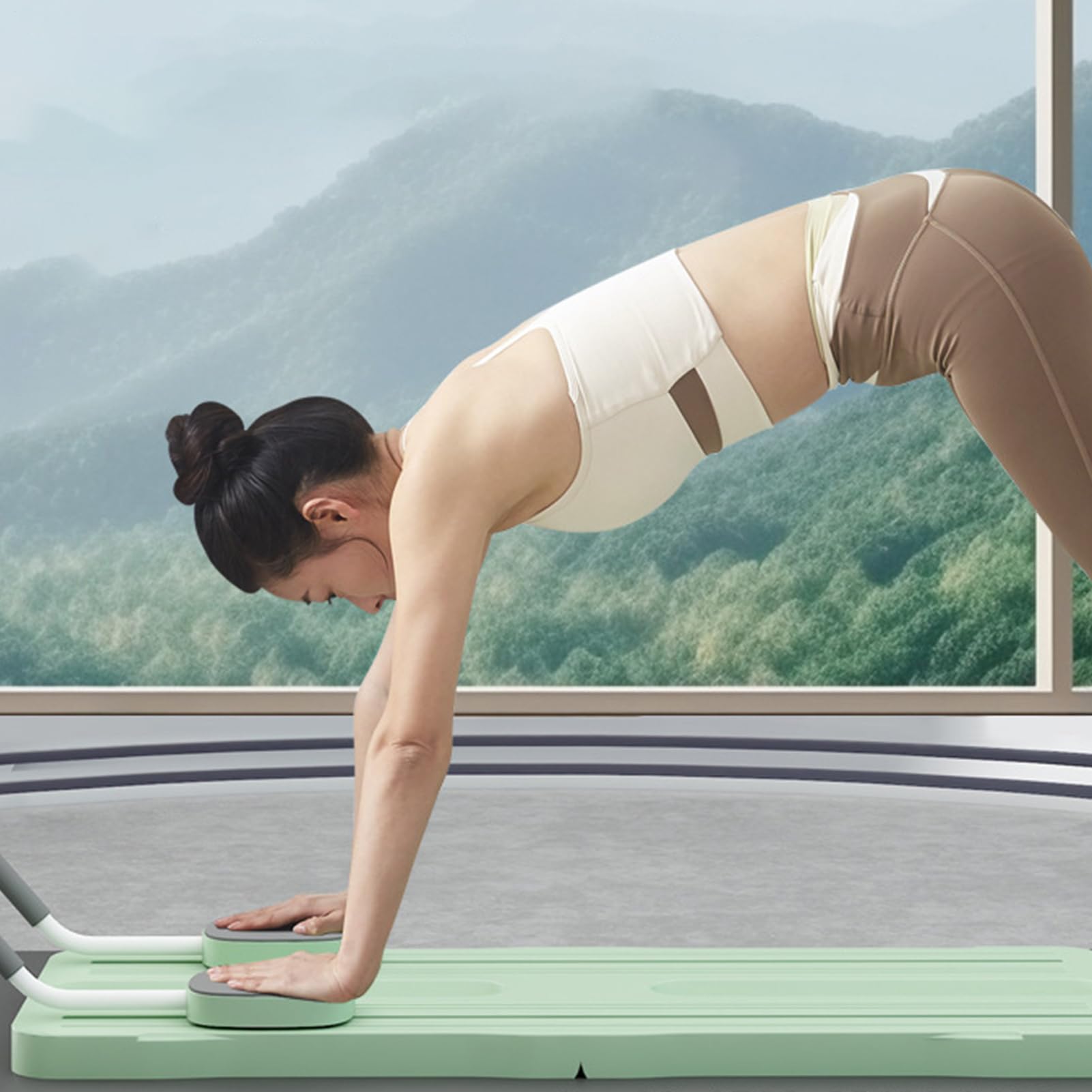 Kit Reformer Pilates - Tabla de entrenamiento de pilates para abdominales para mujeres | Equipo multifunción para entrenamiento completo Fortalecimiento muscular y acondicionamiento de bailarines