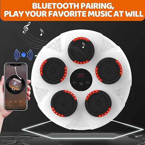 Miniatura 2 de Máquina de boxeo de música para el hogar, montaje en pared, boxeador de música, enfoque inteligente electrónico, entrenamiento de agilidad, boxeo