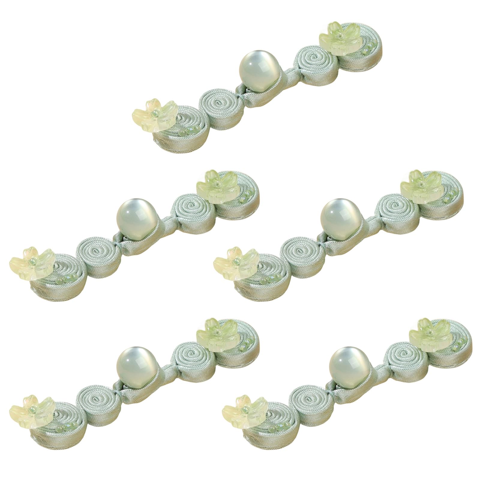 Zxfdsfdbnm Chinese Styles Satins Fabric Button for Qipao Dress Making and Sewing Projects Handcrafted Sateen Button