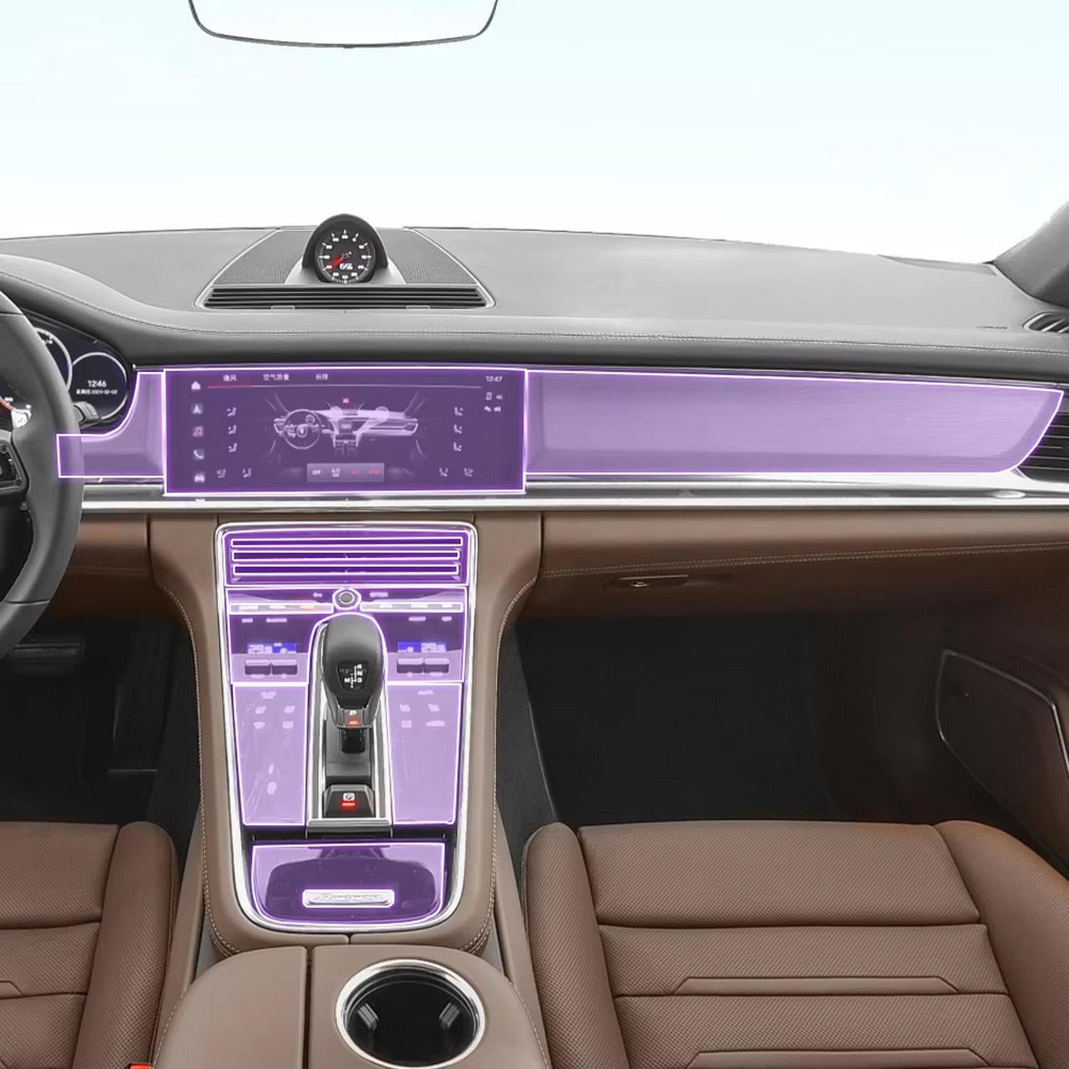 Film de protection TPU pour Porsche Panamera 2017-2023 écran LCD - 7