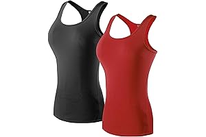 Women's Red Racerback Tank Tops: Comfort and Style for Fitness