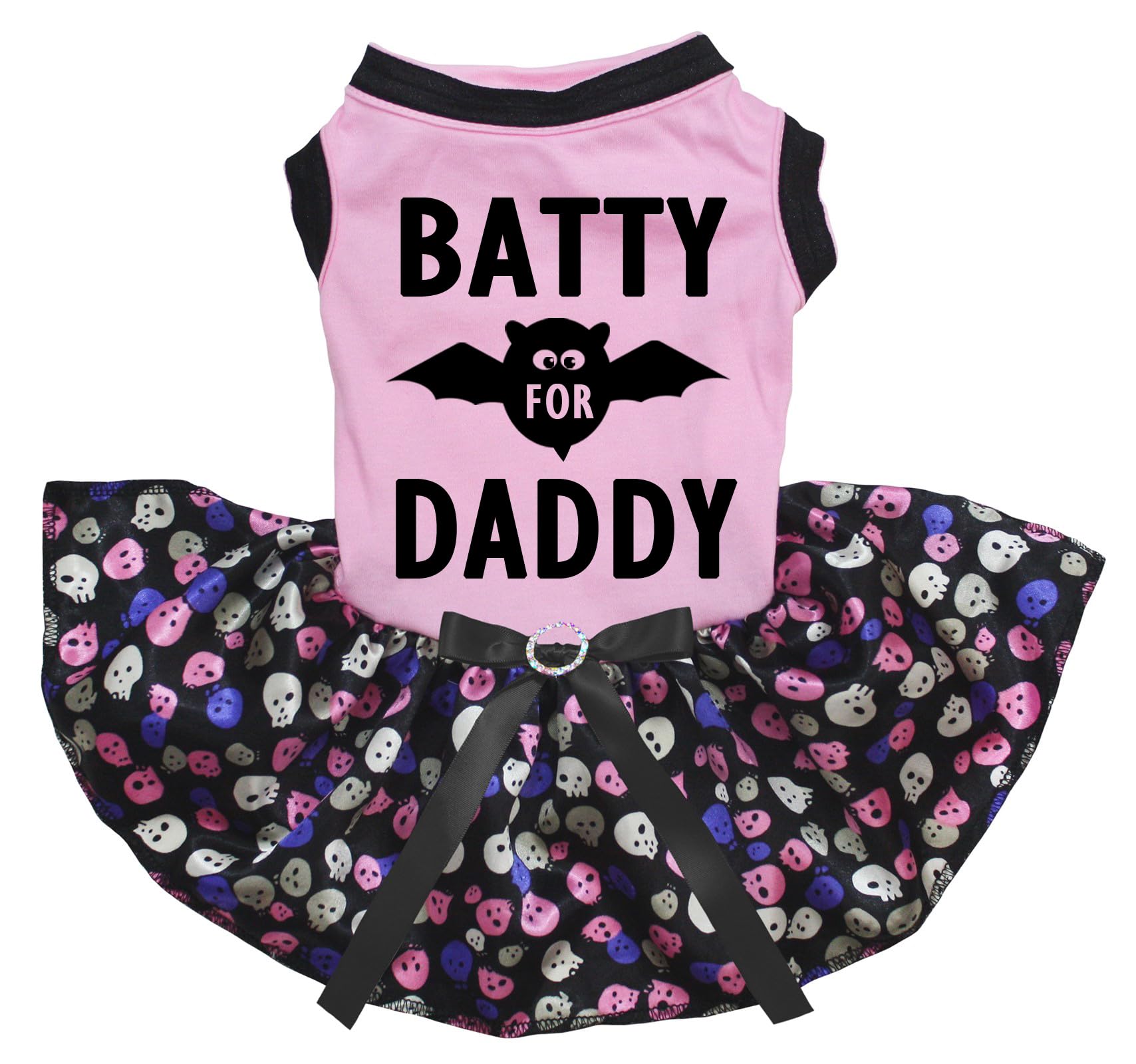 Robe pour chiot Batty for Daddy rose à motif arc-en-ciel pour choyer votre petit compagnon adoré