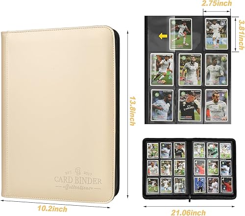 Miniatura 4 de Carpeta de tarjetas intercambiables, carpeta de álbum de colección de tarjetas con 540 bolsillos laterales de carga, carpeta de álbum de 9 bolsillos