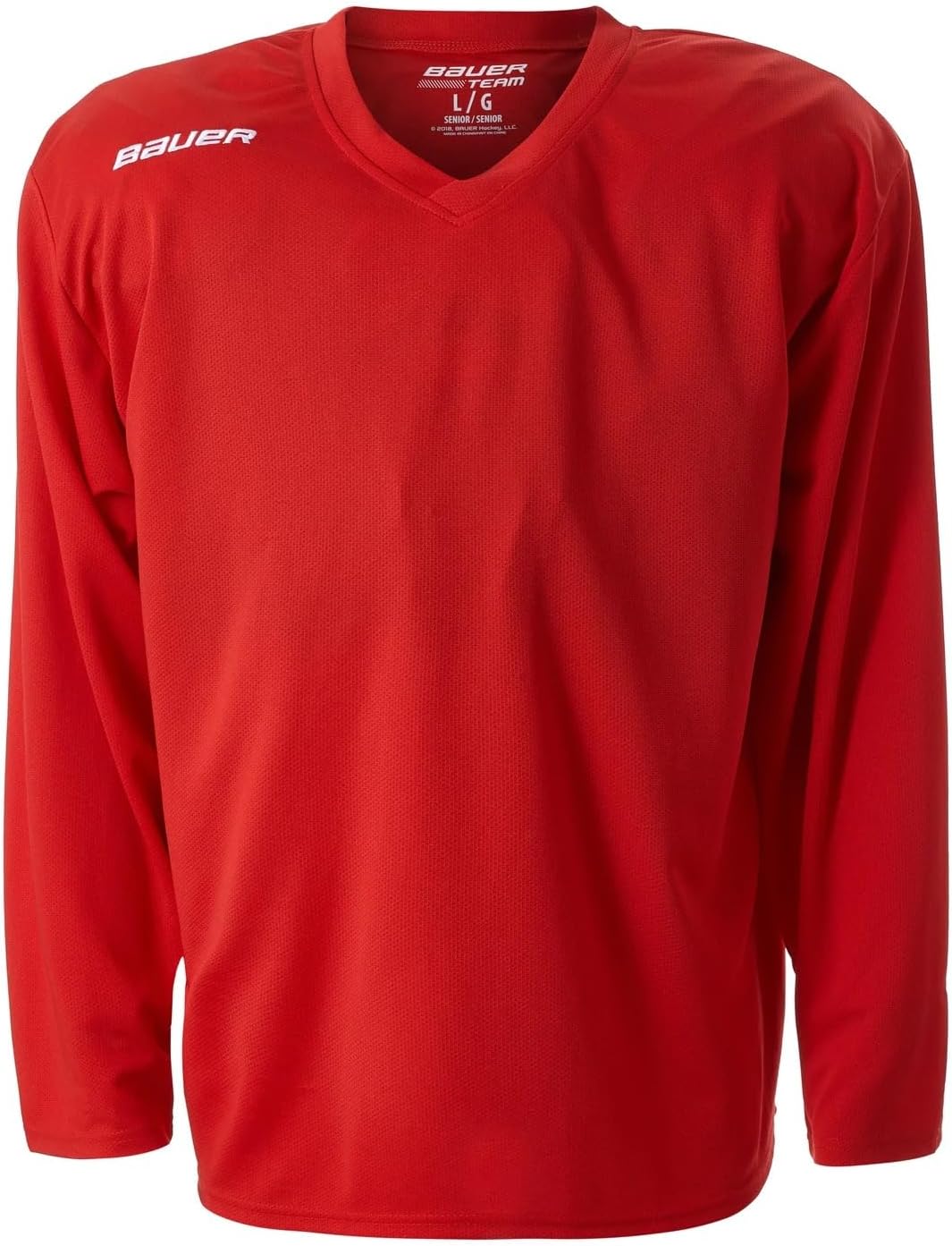 Bauer Hockey Flex Practice Jersey (Red, Senior X-Large)