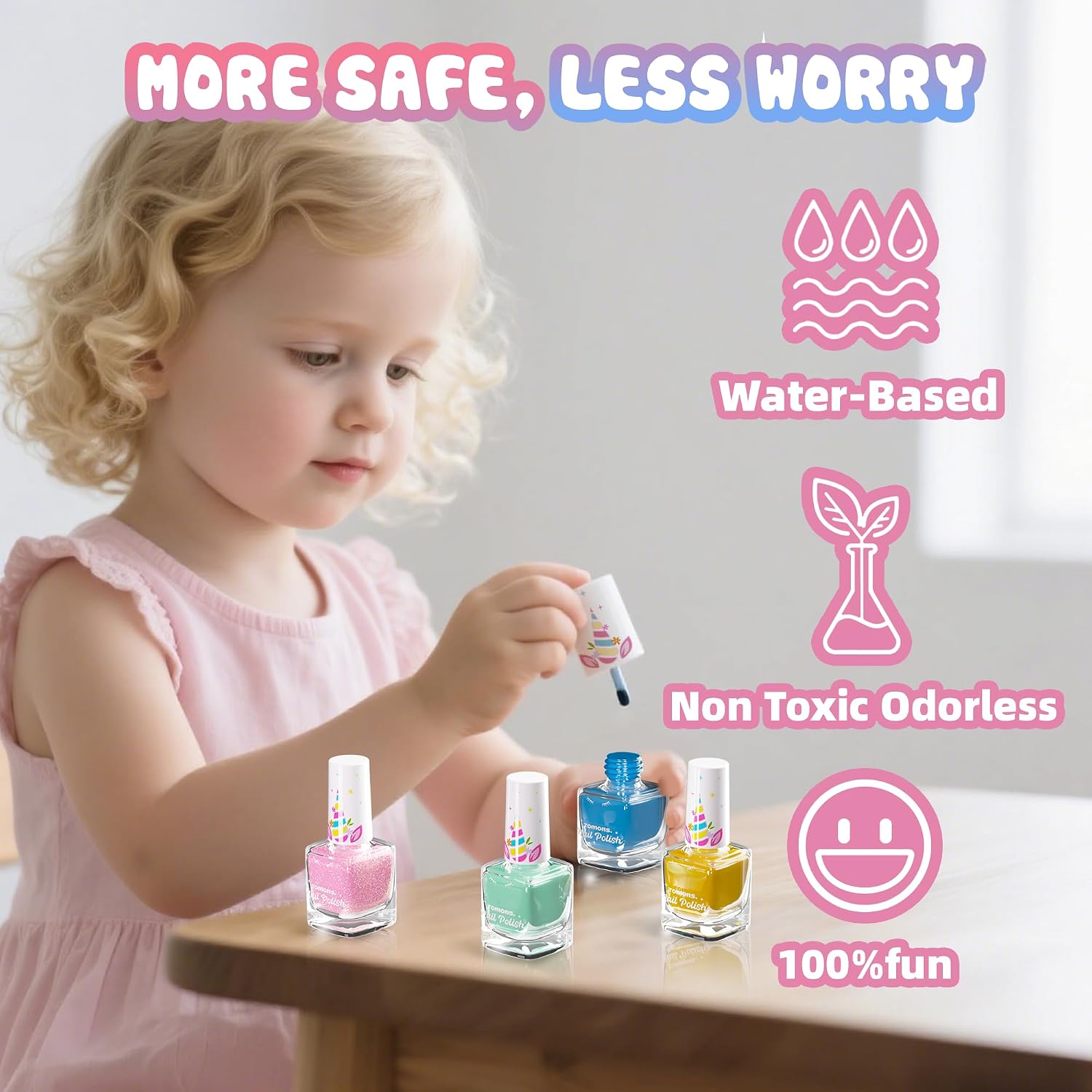 Tomons Nail Polish Kids 12 Colors