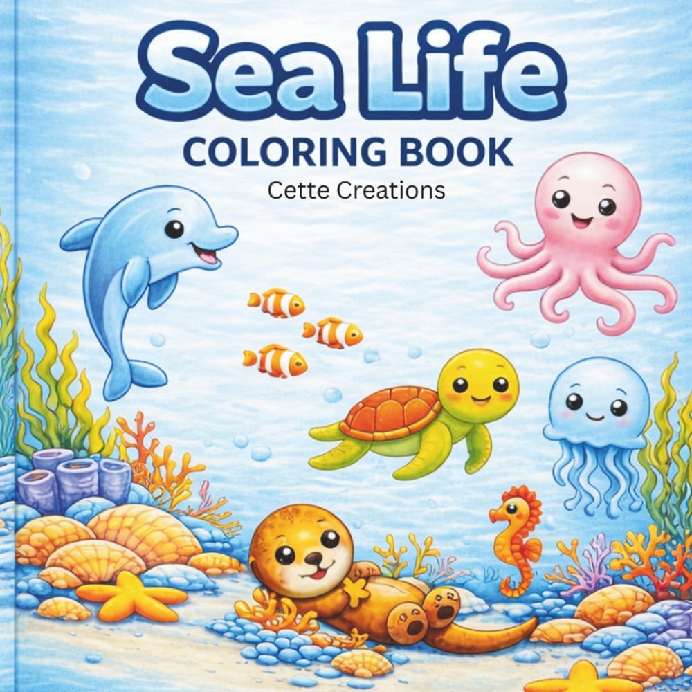 Sea Life Coloring Book