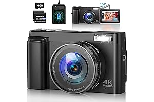 4K Teen Digital Camera: Perfect for Photography and Vlogging