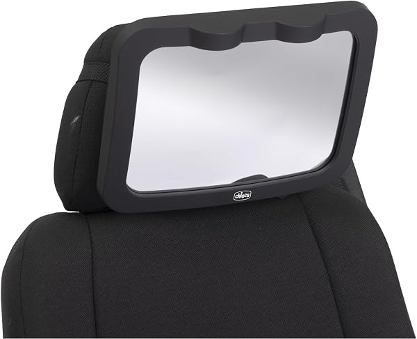 Chicco Specchio Auto Neonato con Luce LED per Sedili Posteriori | Specchietto Retrovisore con Illuminazione Soffusa Notturna e Cinghie Regolabili | Sicurezza e Controllo Bimbo Viaggio in Auto - 3