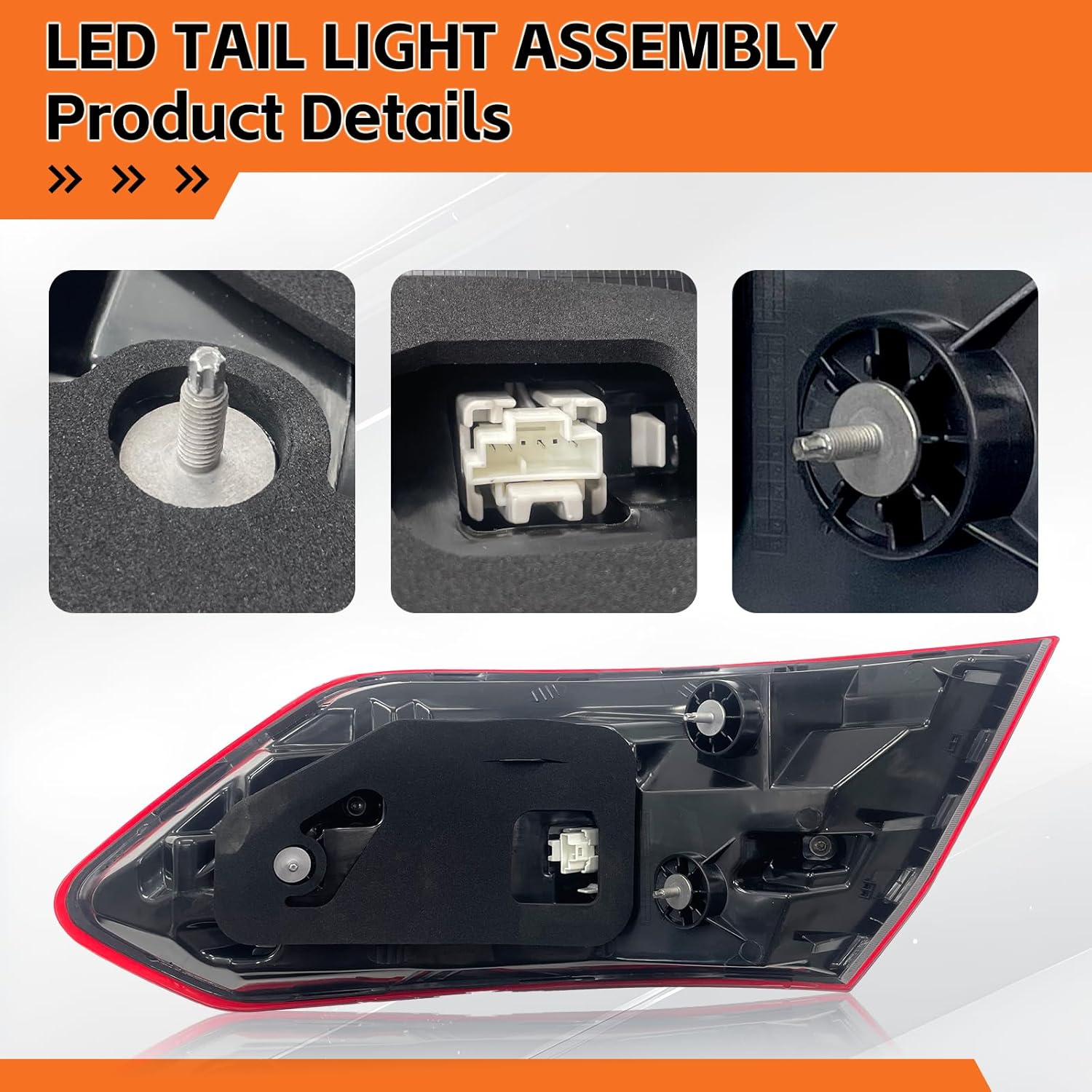 2129061303 LED Outer Tail Light Brake Lamp Compatible with 2014 2015 2016 Mercedes Benz E-Class W212 E250/E300/E350/E400/E550/E63 AMG Sedan Rear Tail Lamp Left Driver Side Replace #212-906-13-03