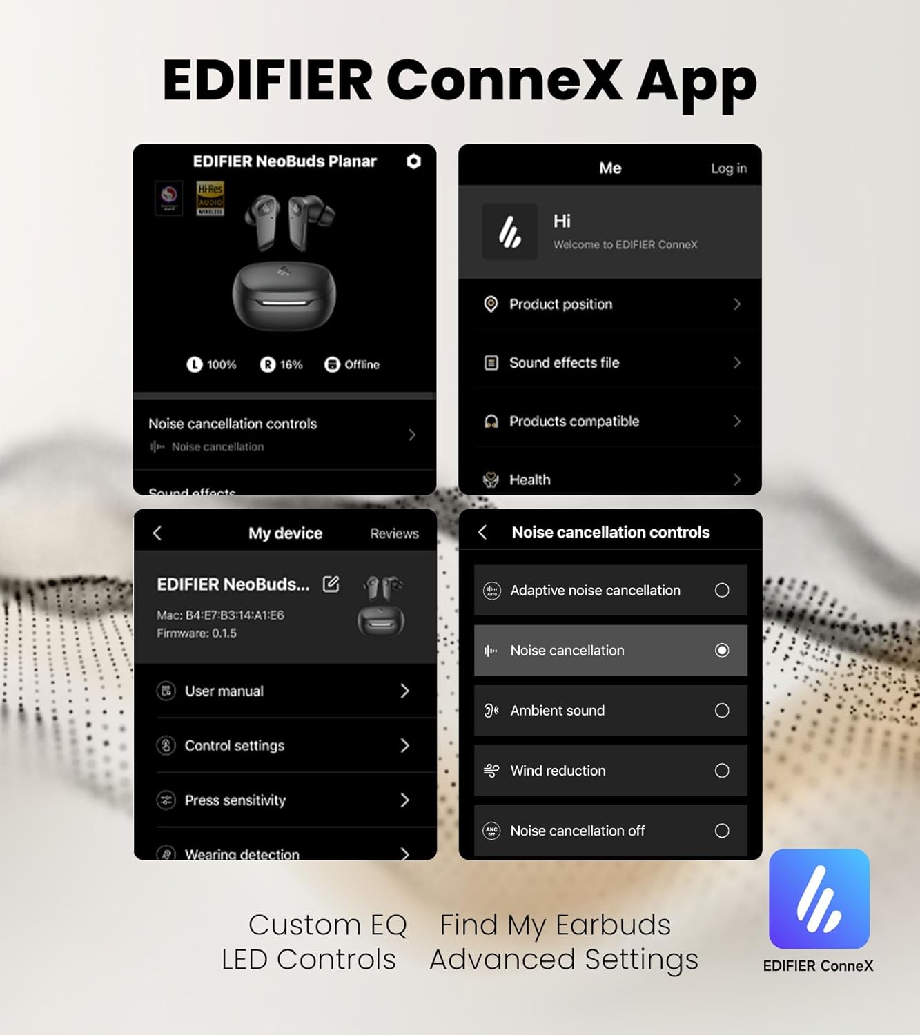 Edifier NeoBuds Planar TWS Earbuds - Hi-Res Wireless, 12mm Planar Magnetic Drivers, Snapdragon Sound, Hybrid ANC, Bluetooth 5.4 Dual Connection, 30H Playtime, Google Fast Pair, 60ms Low Latency - Image 10