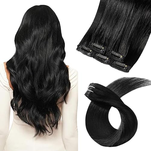 Extensiones de cabello humano real color rubio claro con reflejos rubio dorado, 16 pulgadas, extensiones de cabello humano Remy para mujer, fáciles