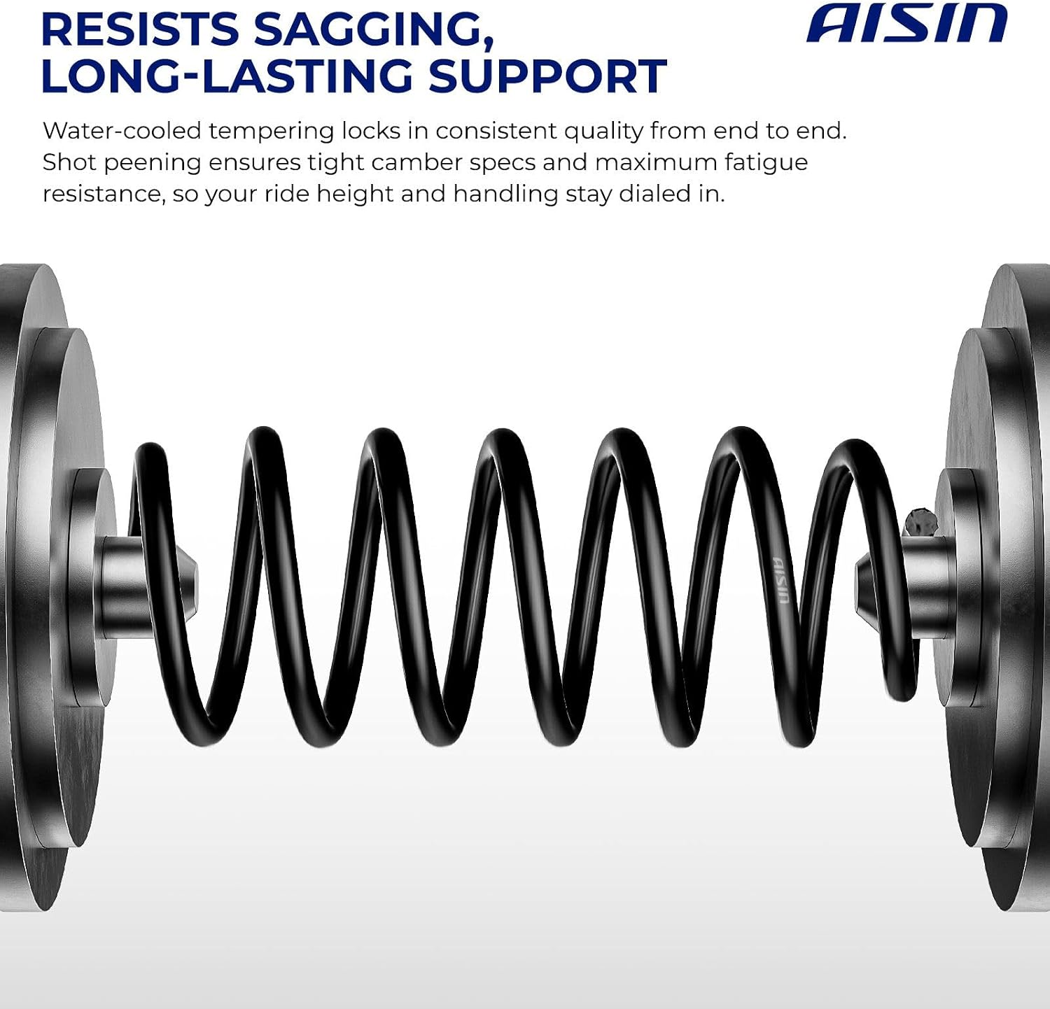 AISIN AFTERMARKET COSMB-00369 Set of 2 Rear Coil Spring - Compatible with Mercedes-Benz C200 2001-2004, C230 2004-2007, C240 C320 2001-2005, C280 C350 2006 2007, E280 1999, E320 1995-2002