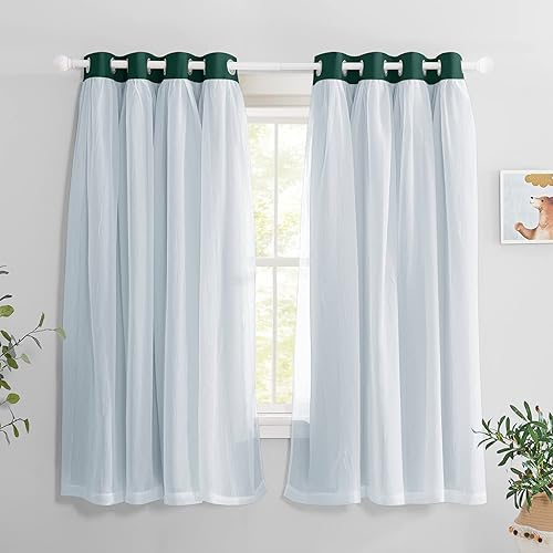 PONY DANCE Paño de cortina opaca de gasa con alzapaños agregados