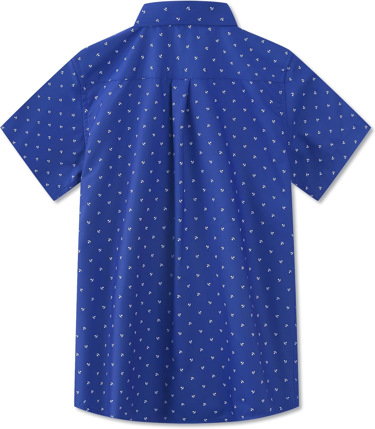 Kids Boys Short Sleeve Patterned Dress Shirt Button Down Comfort Flex Shirts Spring Summer Outfits - Image 3