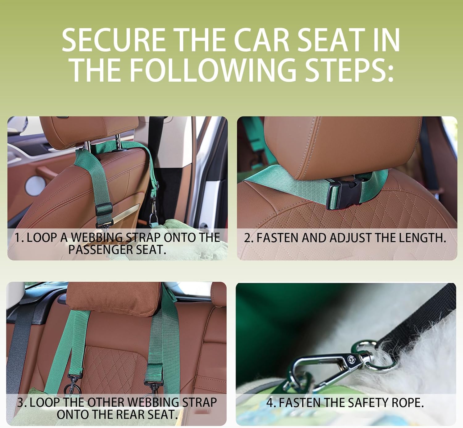 Dog Car Seat - 2-in-1 Soft Pet Carrier with... 18 Dog Car Seat - 2-in-1 Soft Pet Carrier with...