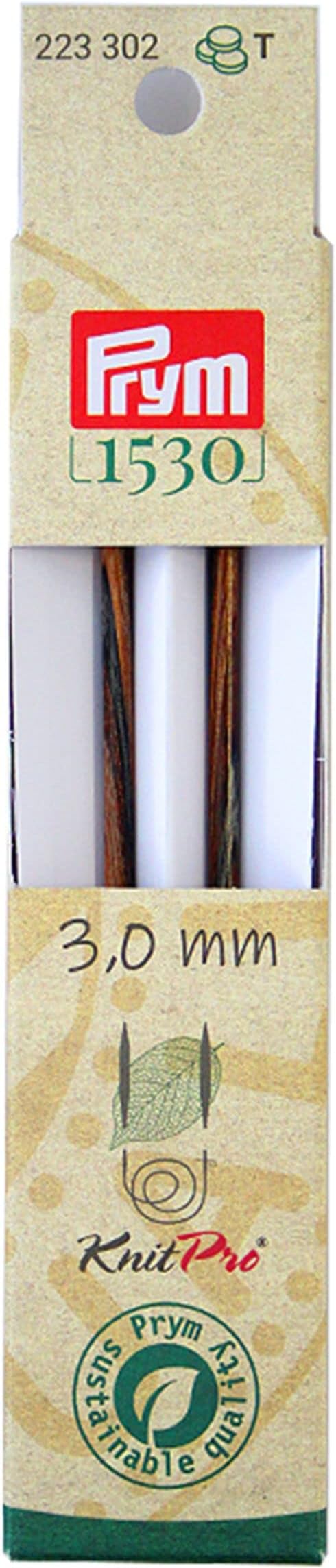 Prym 223302 Rundstricknadelspitzen Natural lang 11,6 cm 3,00 mm