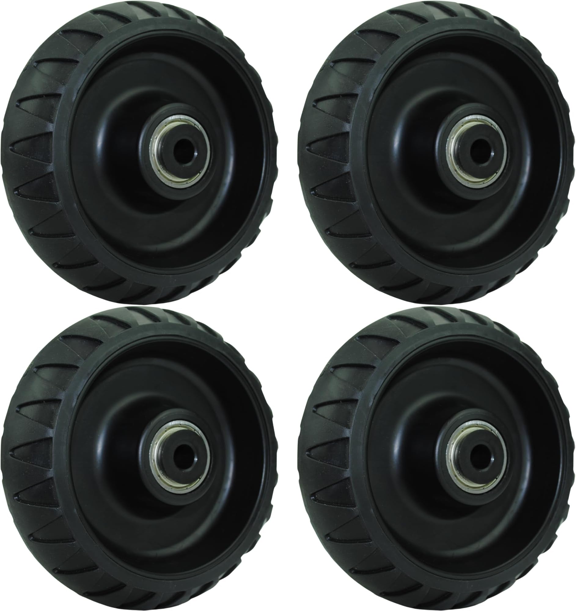 6" x 2" Replacement Caster Wheel Compatible w/Stryker Ambulance Stretchers (4 Stretcher Wheels)