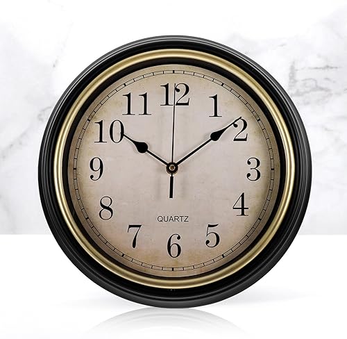 Miniatura 8 de VOSAREA Reloj de pared al aire libre Reloj de pared retro Reloj de pared moderno Reloj de pared divertido Reloj de pared colgante Reloj de pared