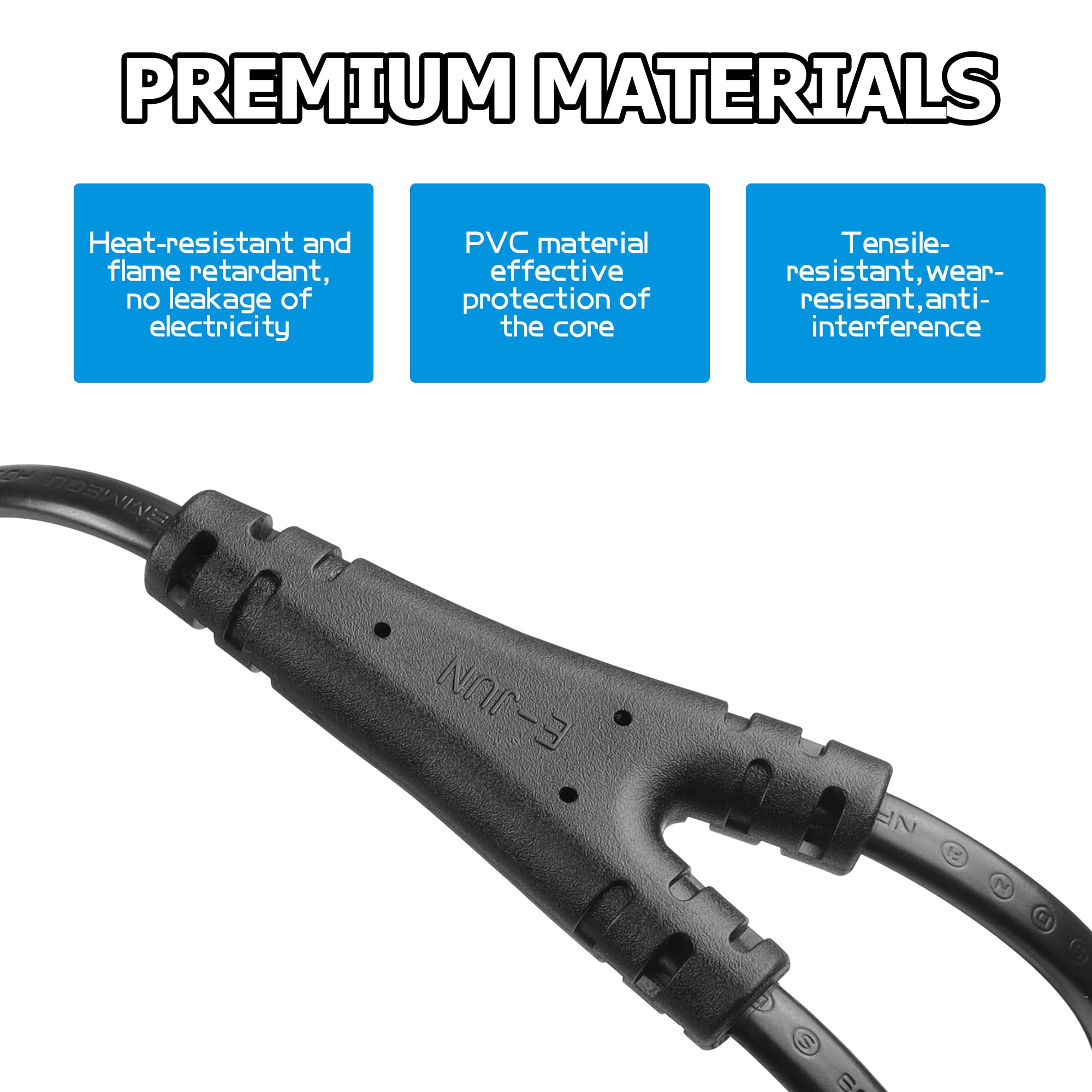Amazon.com: C8 to Dual C7 Y Splitter Power Cord YACSEJAO 1FT IEC