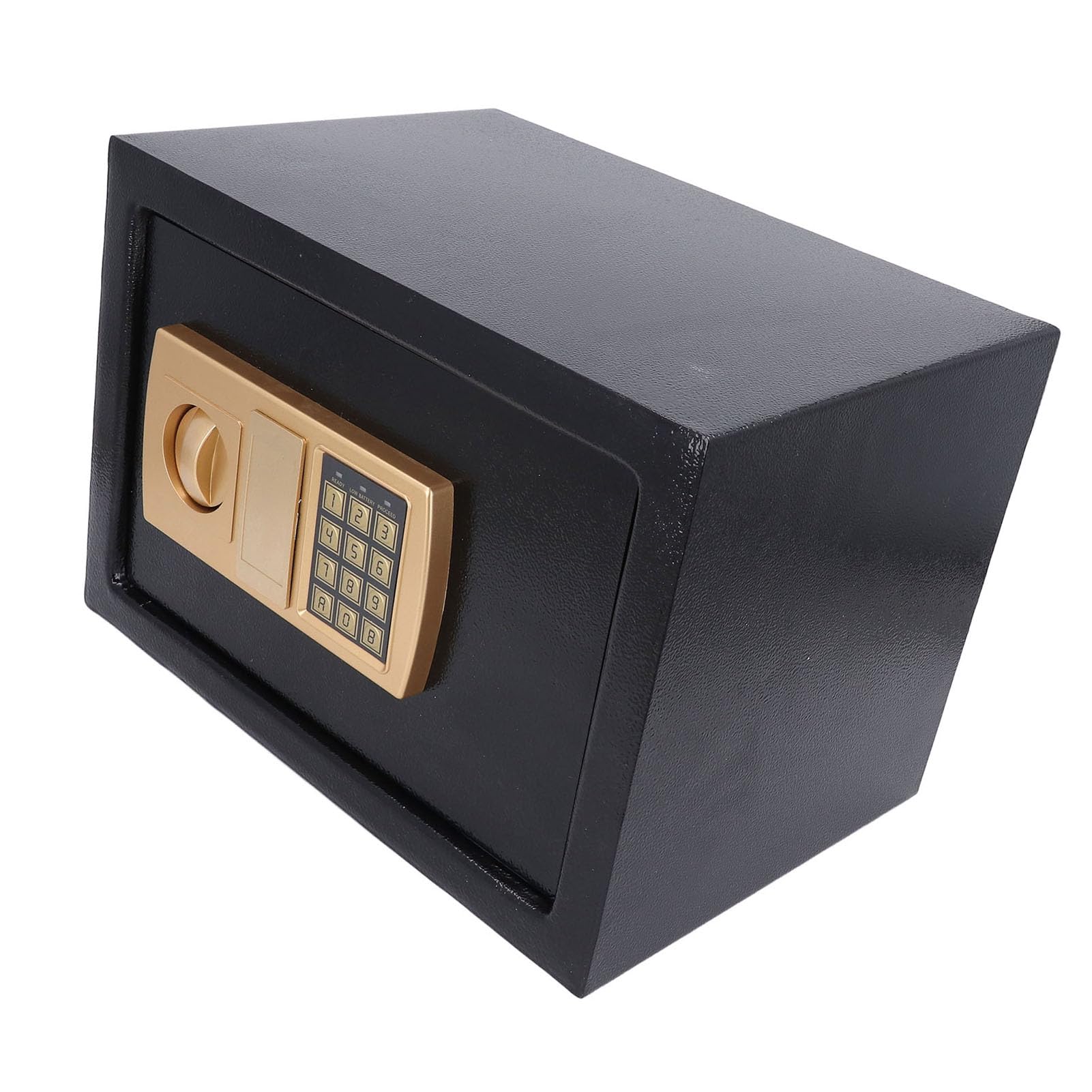Safe, tragbare Digitale elektronische Sicherheitstastatur, Spardose aus Stahlkonstruktion für Zuhause, Reisen, Büro, 25 cm, Schwarz