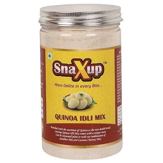SNAXUP INSTANT QUINOA Idli Mix | Trending Healthy Breakfast | Goodness of Quinoa | QUINOA as Unconventional Flavor | Soft and Fluffy Idlis | 500 gms (Pack of 1)