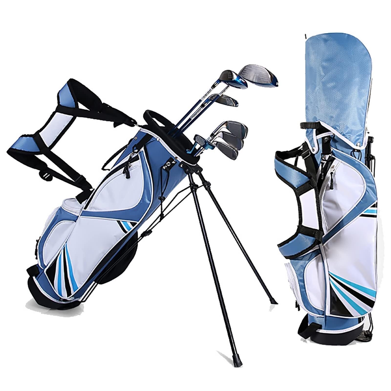 Junior Komplettes Golfschlägerset, Kinder-Golfset, Übungsstange für Anfänger mit Tasche, für Jungen und Mädchen mit Einer Körpergröße von 120–165 cm