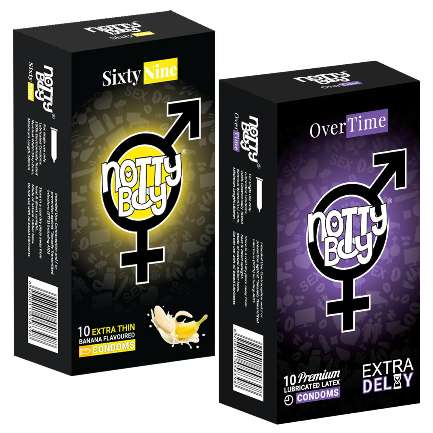 NOTTY BOY Extra Time Delay and Ultra Thin Banana Flavoured Mixed Combo (Set of 2, 20 Pieces)-image-16