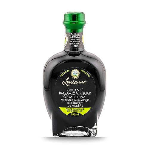 Miniatura 1 de Louianna - Vinagre Balsámico Ecológico de Módena, Vinagre Balsámico con Alto Polifenol, Vinagre Aromático de Uvas Trebbiano, Con Reconocimiento Igp,