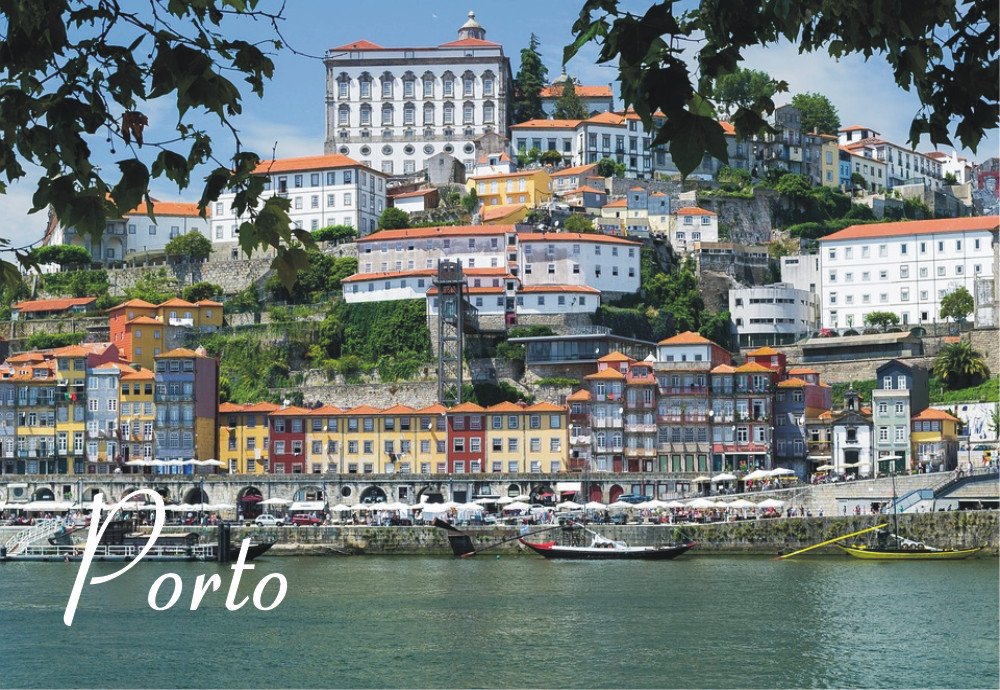 Porto, Oporto, Portugal, Douro River Estuary, City, Homes, Skyline, Souvenir Magnet 2 x 3 Fridge Magnet