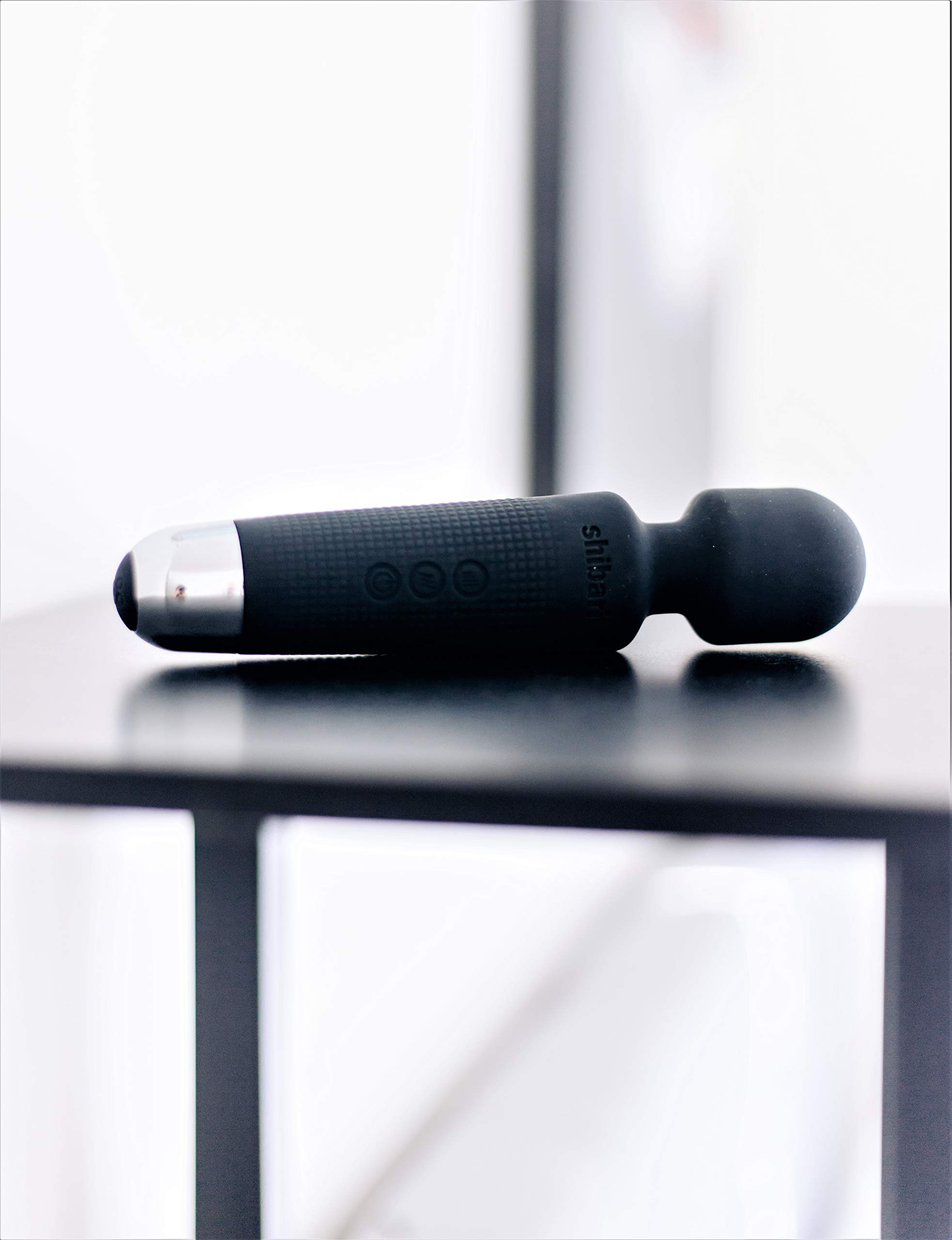 Shibari Mini Halo Vibrator, Wand Massager, Cordless, Quiet, High Power & Waterproof, Vibration Clitoris Stimulation, Adult Sex Toys, Personal Vibe for Women (): Black