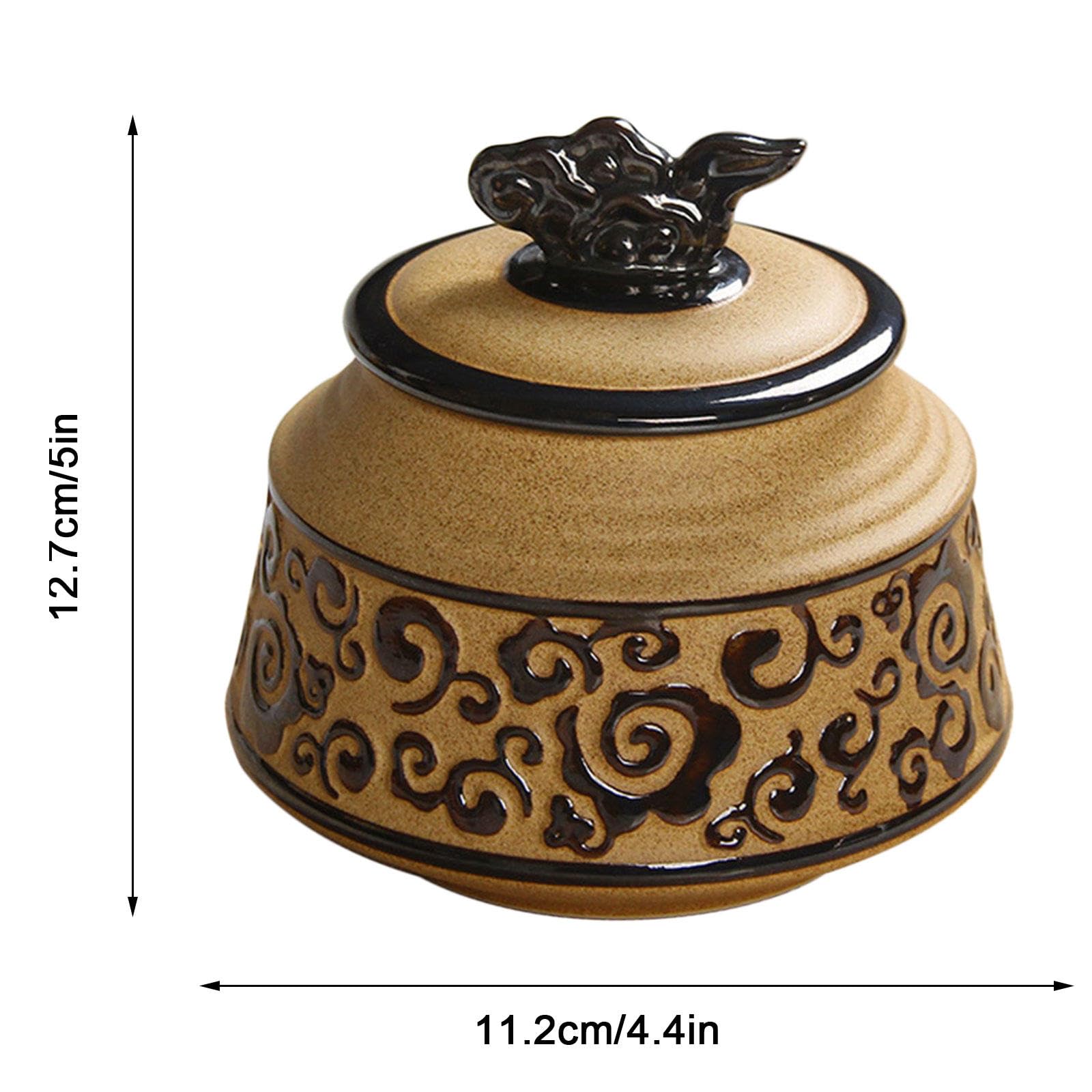 Urny na prochy, Mini ceramiczna urna pogrzebowa Mała liczba osób lub zwierząt(D)