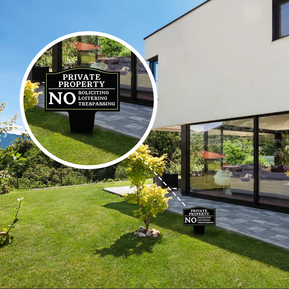 2nd Amendment Property Warning Sign: No Trespassing, No Soliciting - View #5