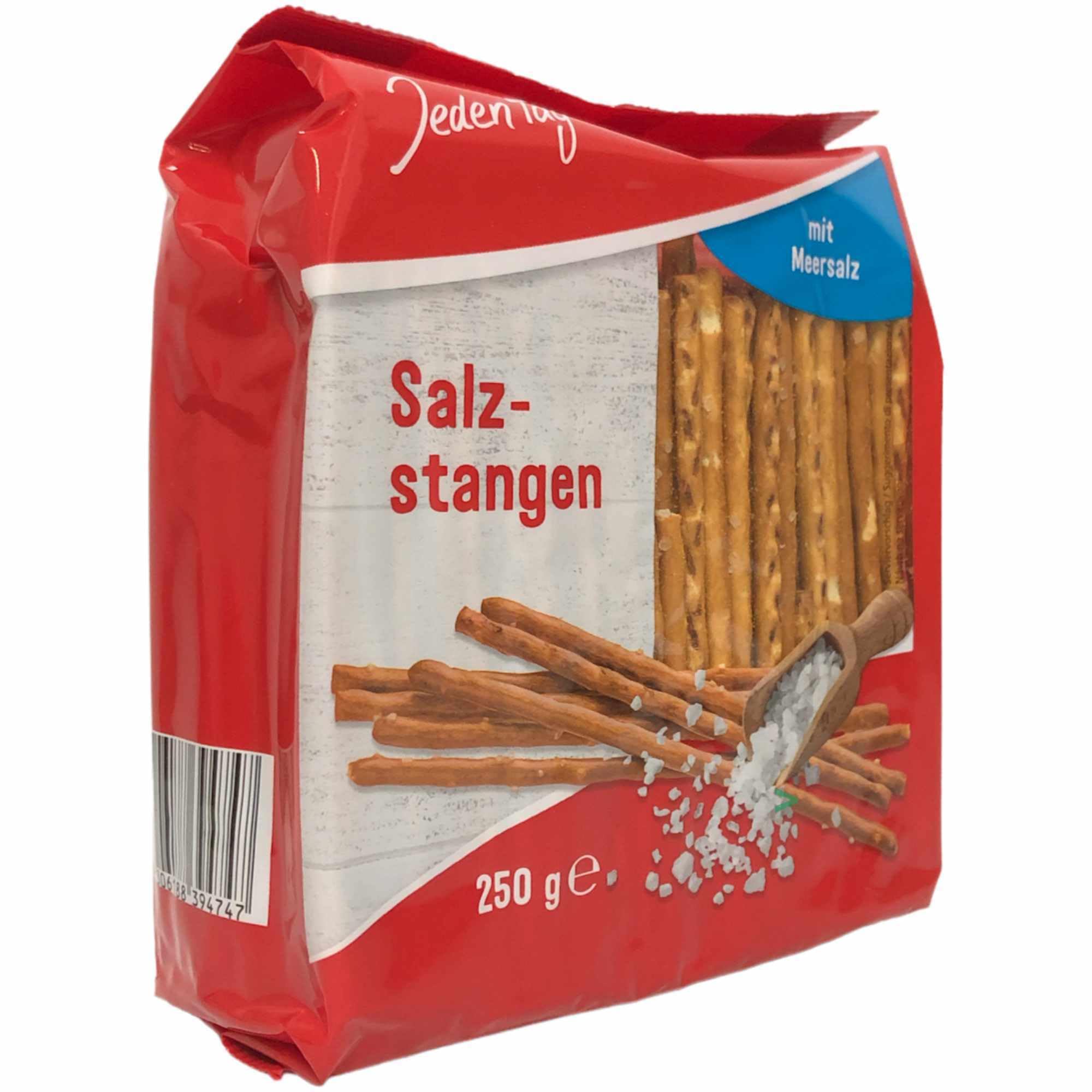 Jeden Tag Salzstangen mit Meersalz VPE (28x250g Packung) + usy Block