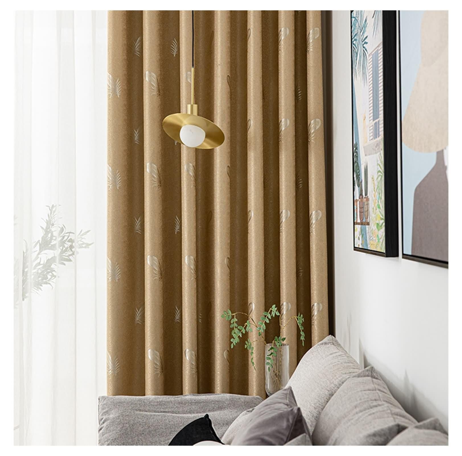 Rideaux isolants anti froid Beydodo lot de 2 marron contre les courants d'air