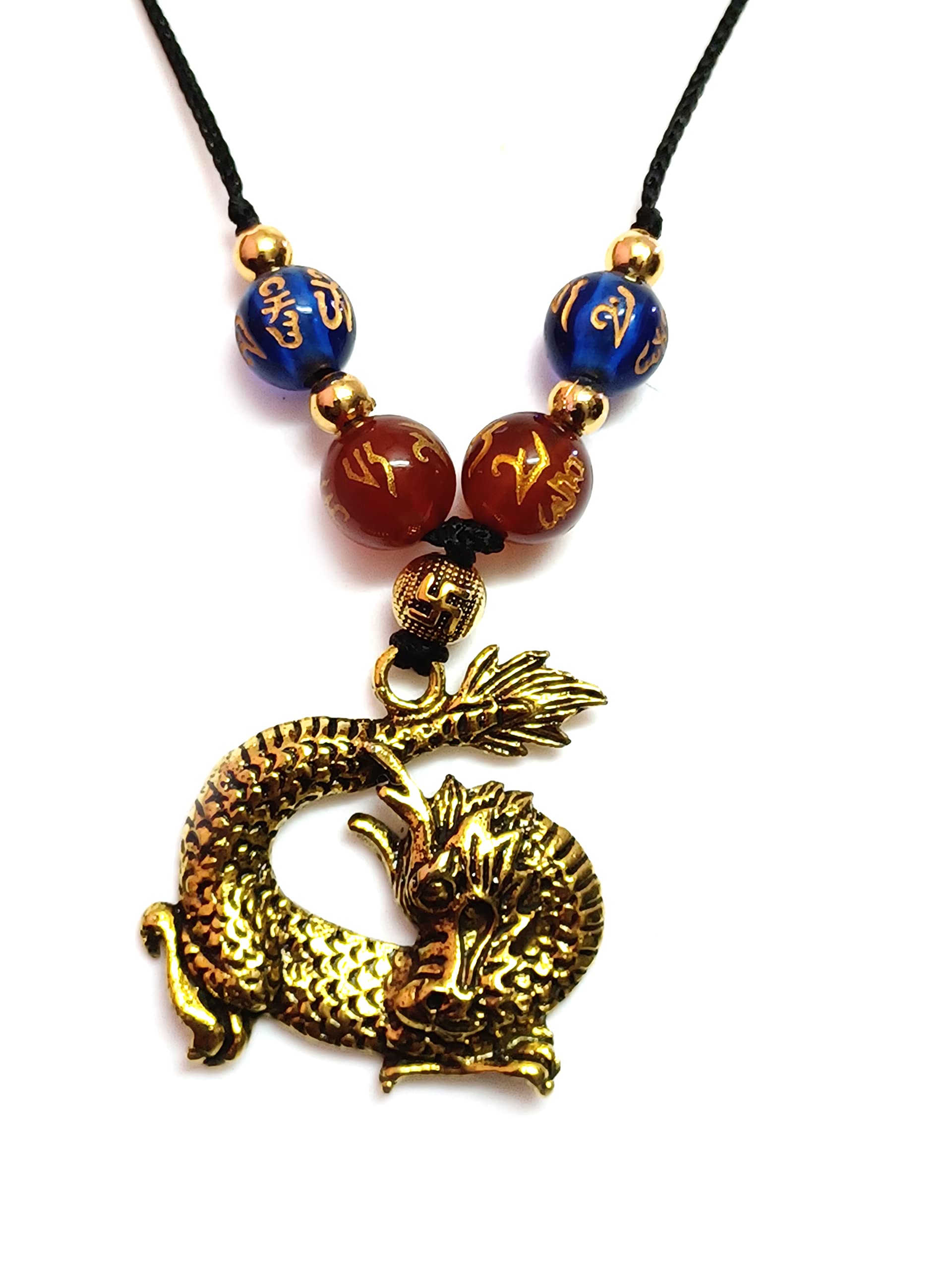 Tibetan Auspicious Om Mani Padme Hum Mantra Engraved Crystals And Feng shui Dragon Crystal Pendant For men And Women-image-32