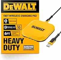 DEWALT　デウォルト　ワイヤレス充電器　スマートフォン　充電器 Amazon.com: DEWALT Heavy Duty Wireless Charger, 10W Max Fast