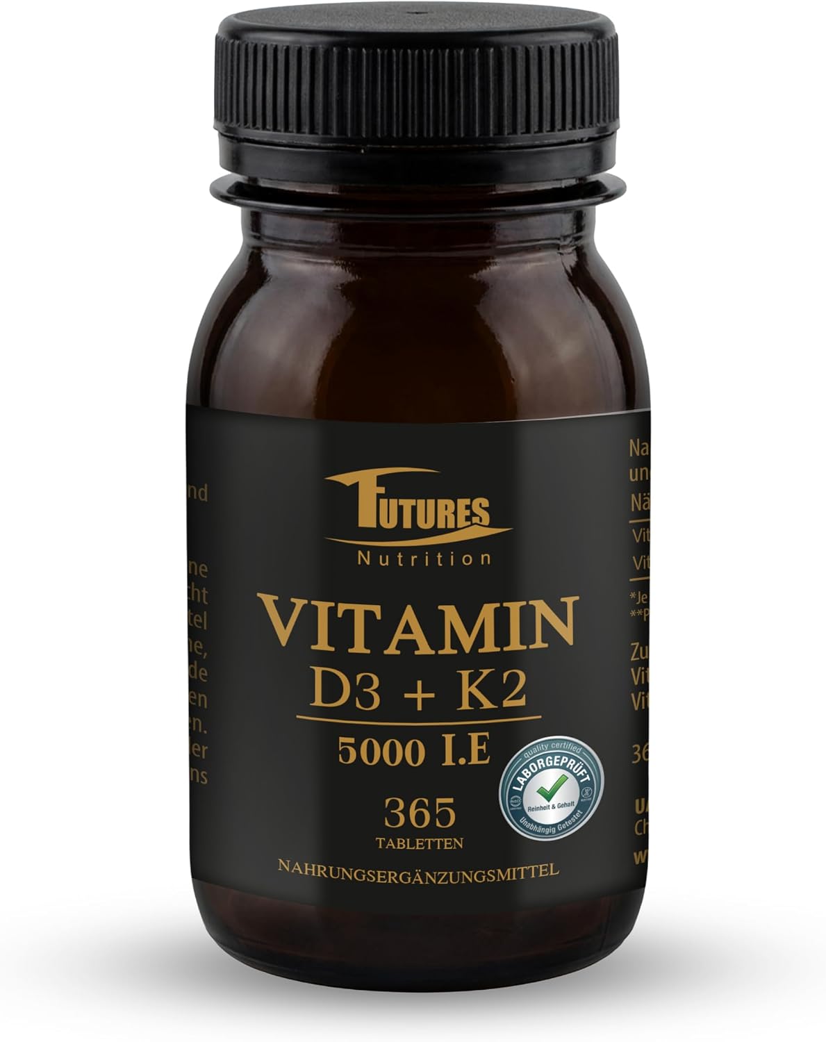 FUTURES NUTRITION Vitamin D3 + K2 Hochdosiert