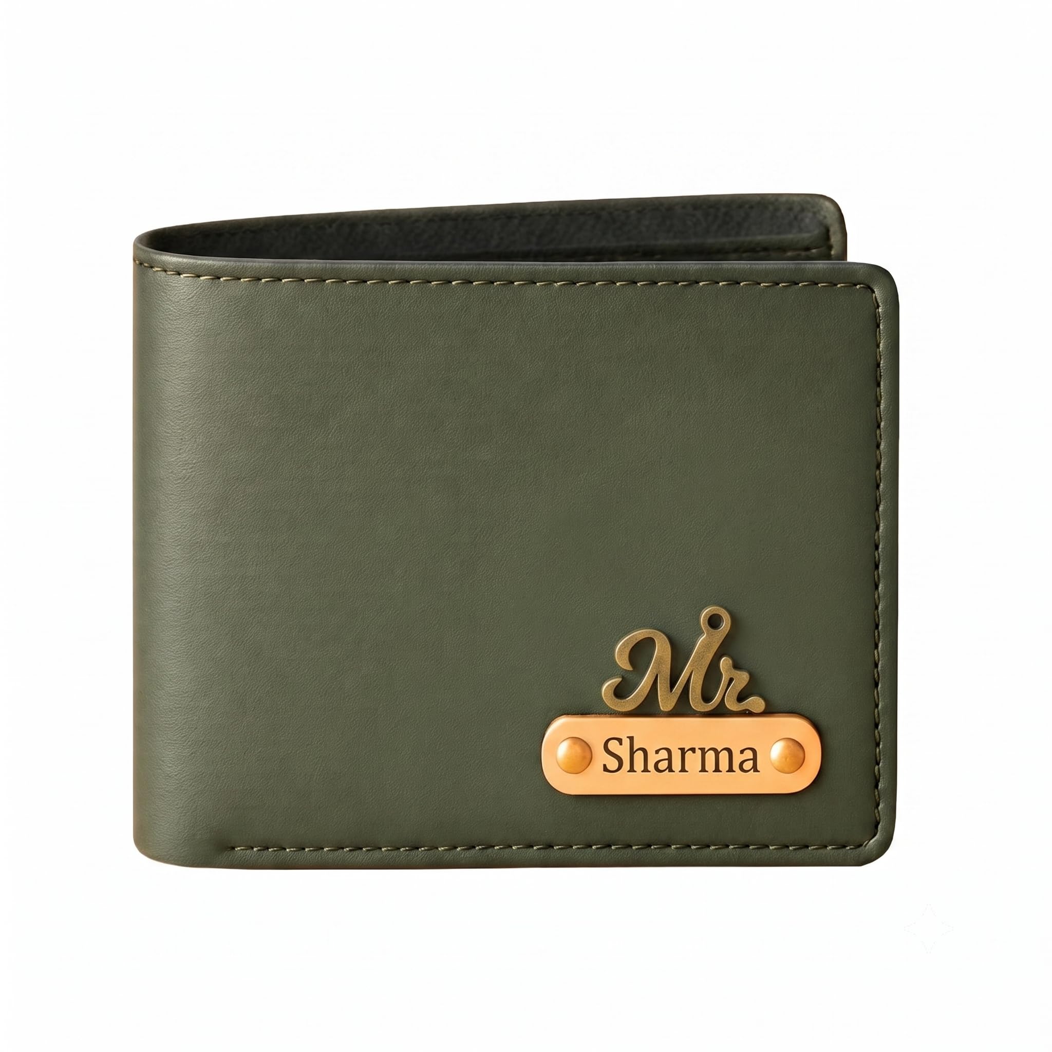 Personalized Name & Charm Leather Mens Combo | Best Gift for Brother, Husband, Boyfriend, Father & Mens Leather Giftset for Valentines Day (Vegan Wallet)-image-17
