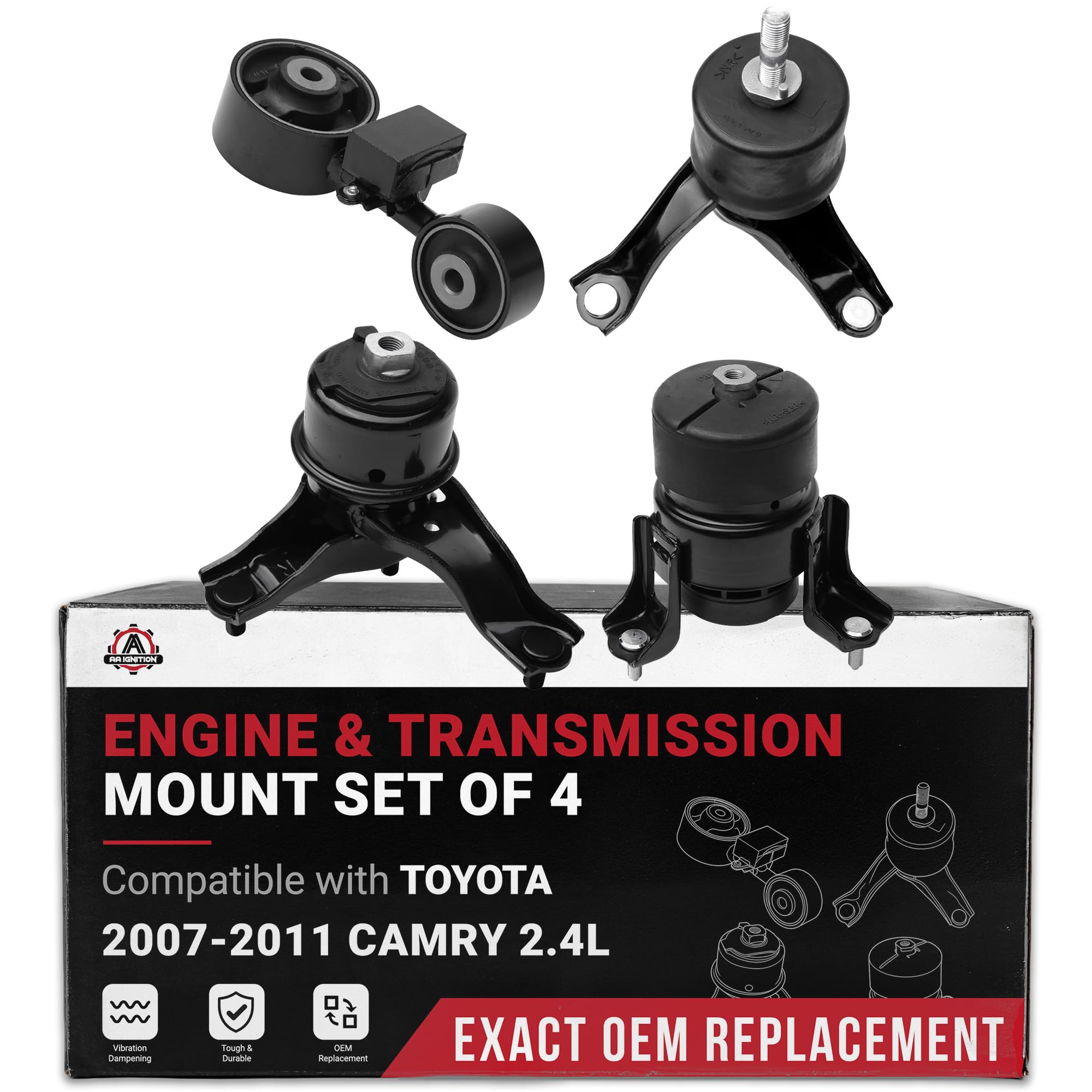 Kit di montaggio motore e trasmissione motore sostituisce 4211, 4274, 4207, 62009