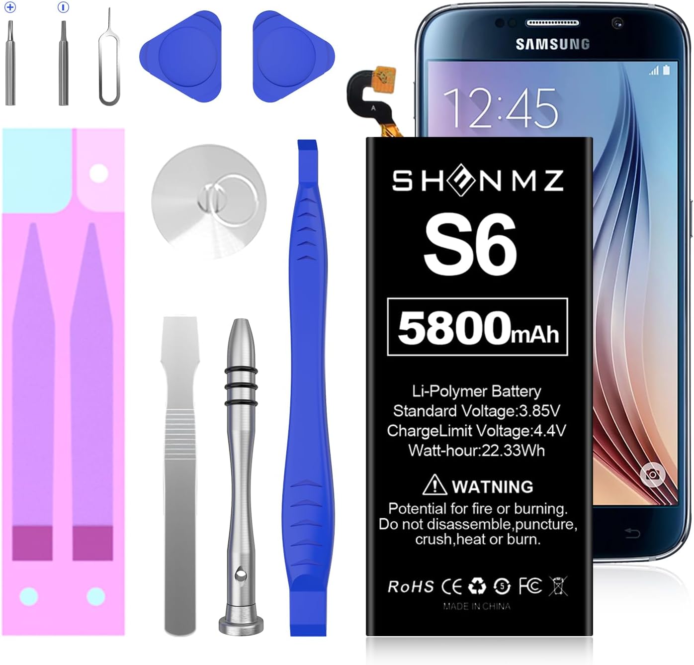 SHENMZ Galaxy S4 Battery, Upgraded 4600mAh Super High
