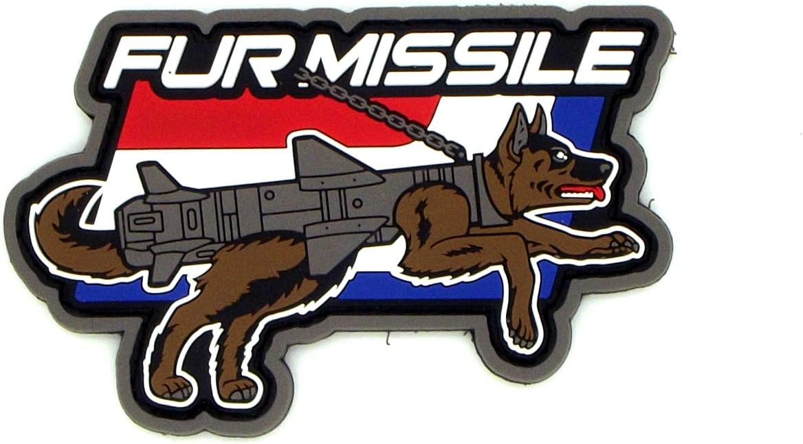 Mil-Spec Monkey Fur Missile PVC Morale Patch (Full Color)