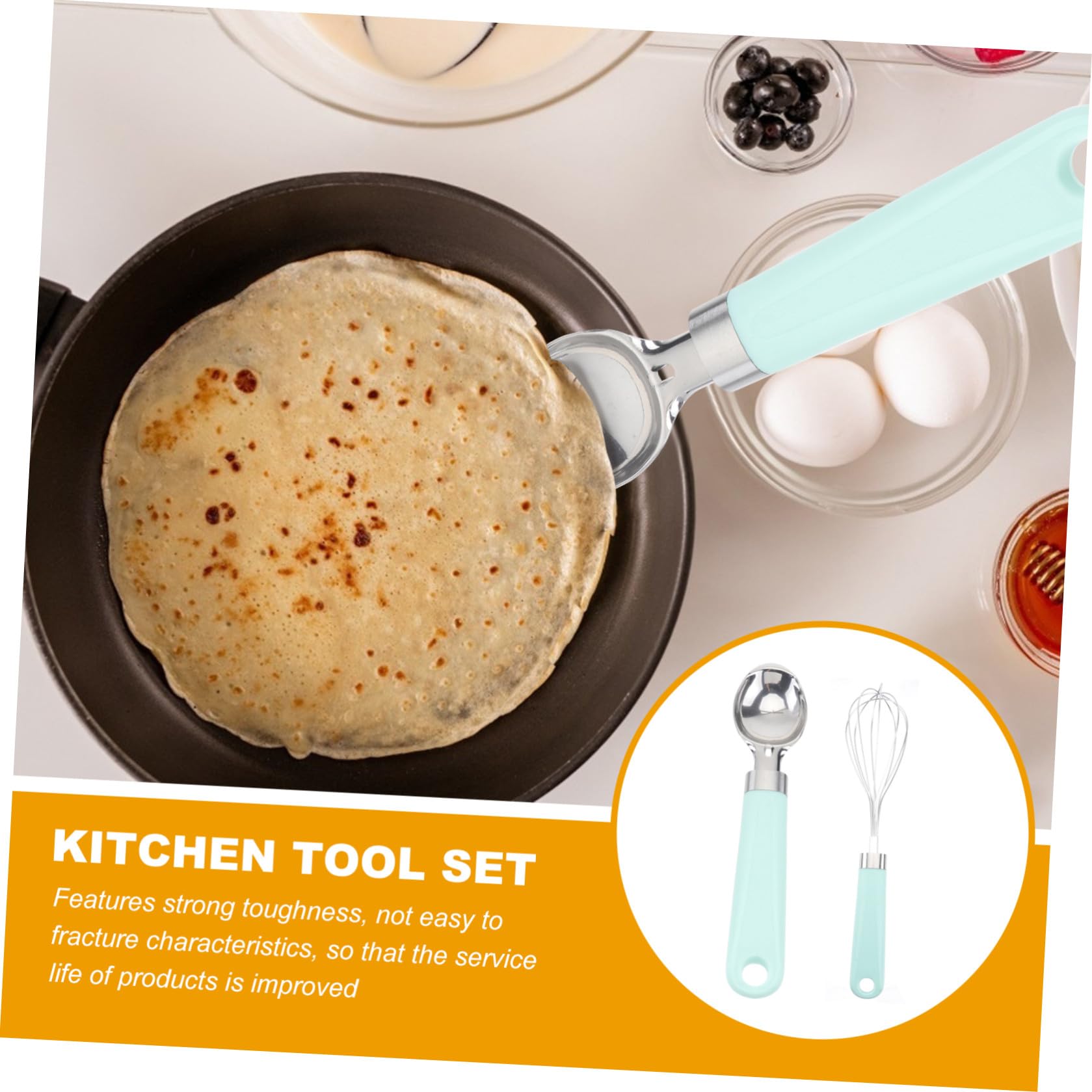 Zerodeko Set Mestoli Silicone, Set Utensili Cucina da Forno 9 Pezzi, Manico in Plastica, Acciaio Inox, per Cucina e Pasticceria