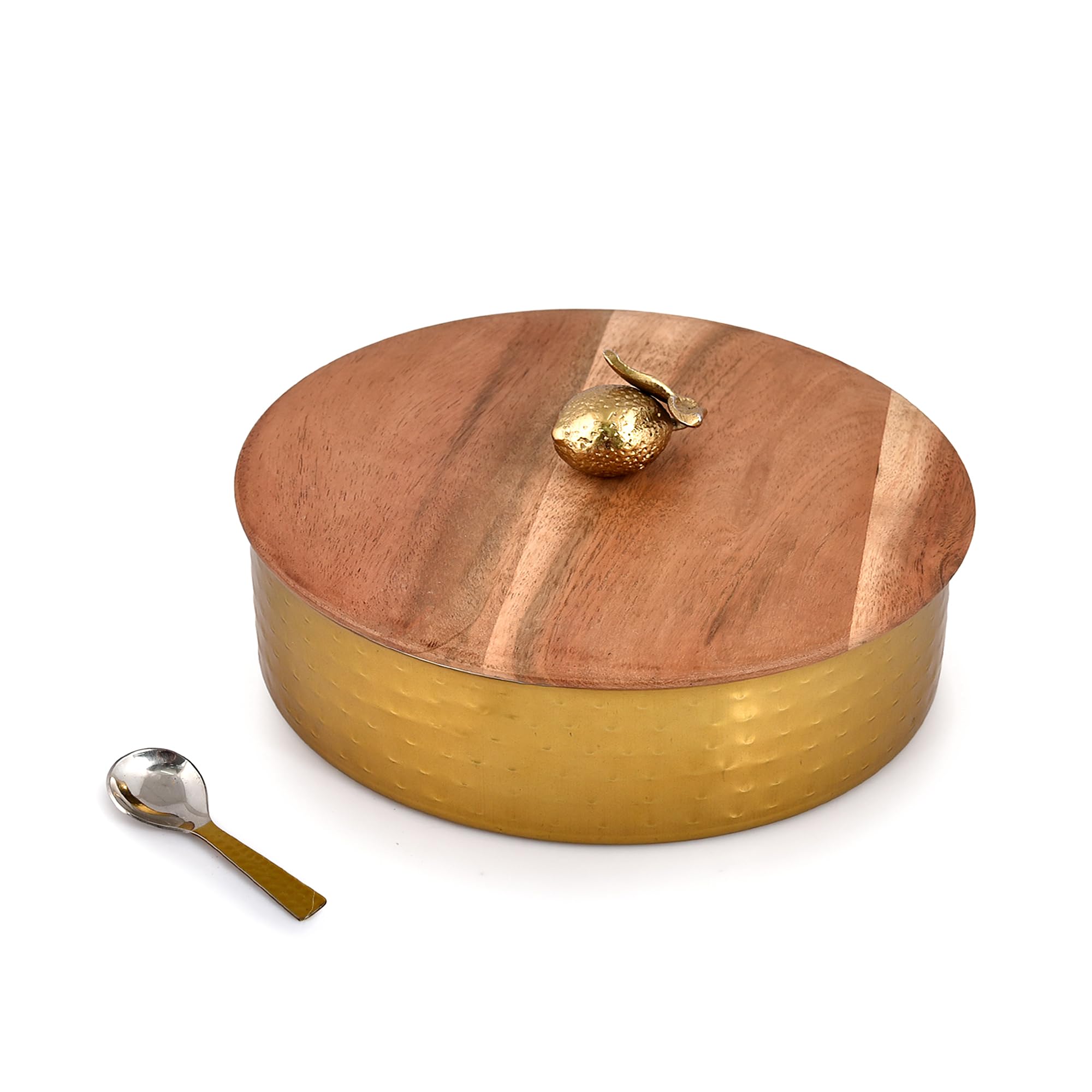 Elan Spice Box - Antique Gold Masala Dabba -9