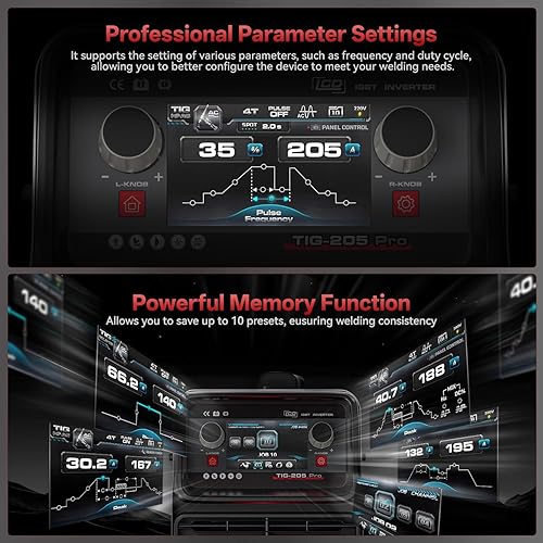 Miniatura 2 de ANDELI SOLDADOR TIG de aluminio ACDC con pulso 110V220V Máquina de soldadura TIG de doble voltaje con pedal de pie, máquina de soldadura en frío de